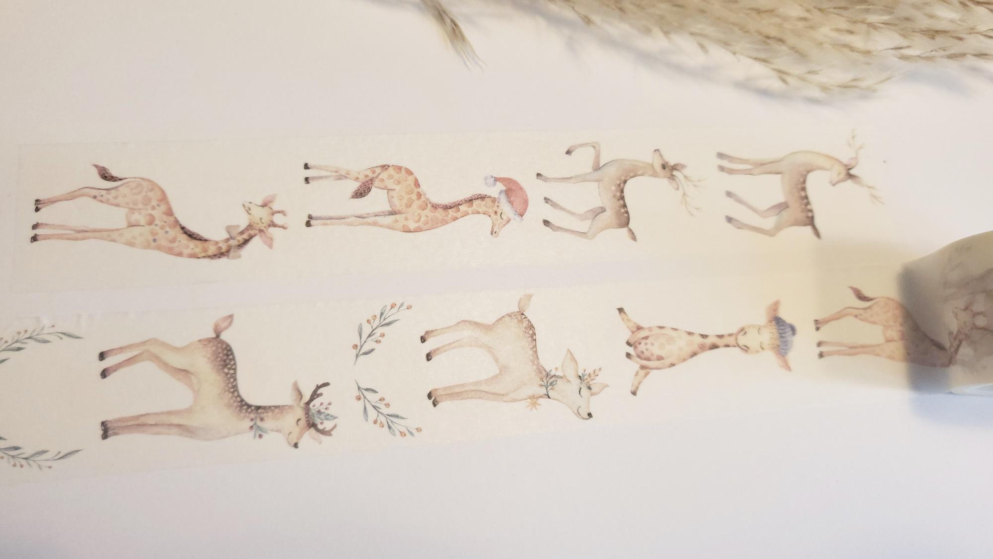 Design Washi Tape Rehe und Giraffen